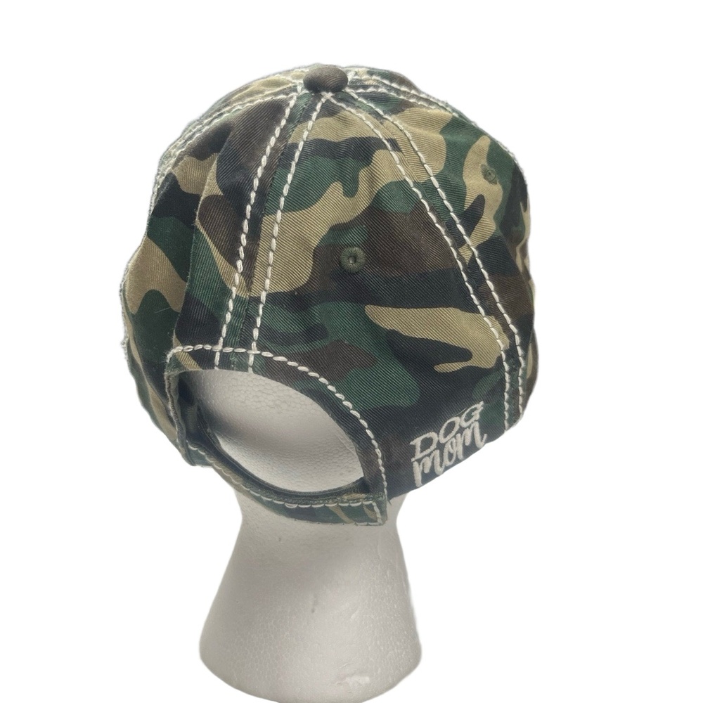 KBETHOS Vintage Baseball Cap OS Adjustable Camouflage Distressed Dog Mom Casual - Picture 3 of 7